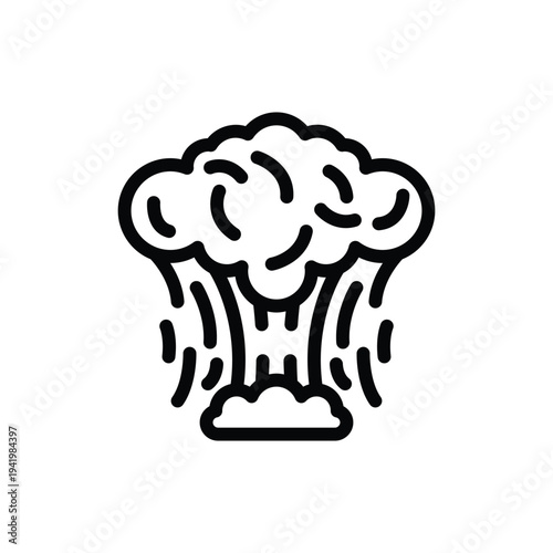 Photos volcano eruption explosion black icon icon.