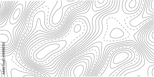 Topographic Map Patterns Vintage Outdoors Style Topography Line Map and World Map Template; Minimalist Elevation Contours Stock Vector for Adventure Branding and Hiking Gear Design