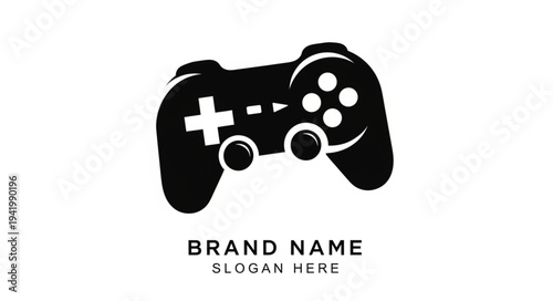 Modern Game Controller Logo Design Template for Gaming Brand.