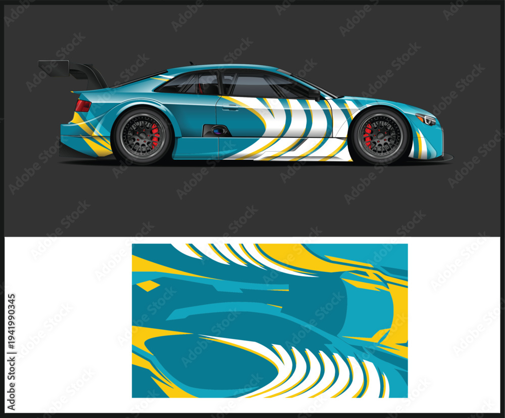 Fototapeta premium stripe designs for racing car wrap or any vehicle wrap design