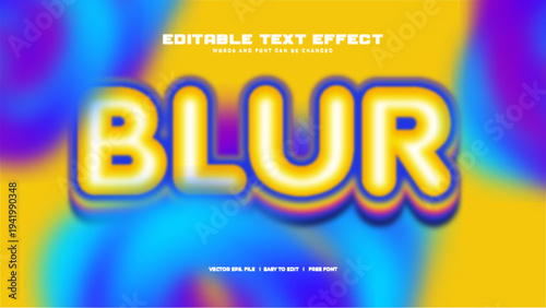 Rainbow Blur text Effect