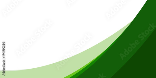 The transition from dark to light green hues in a wavy format offers a vibrant and fresh look, perfect for clean corporate slides or website banners