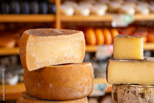 Process of making  parmesan hard cheese.