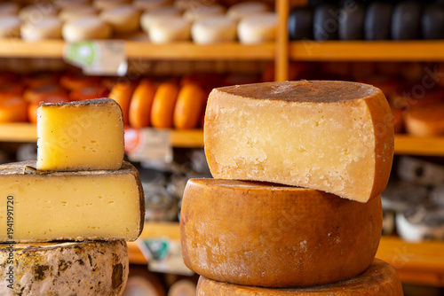 Process of making  parmesan hard cheese.