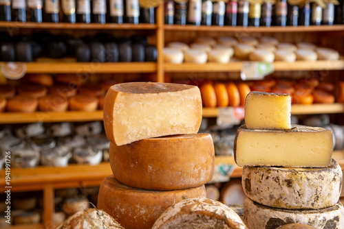 Process of making  parmesan hard cheese.