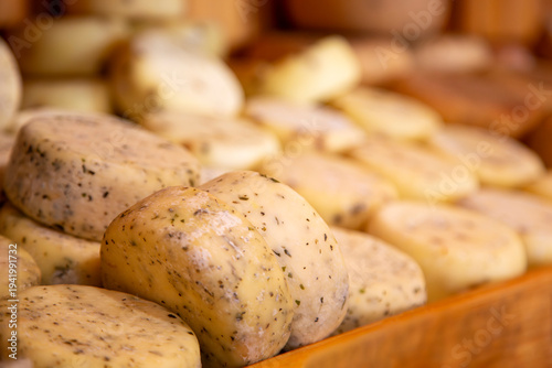 Process of making  parmesan hard cheese.