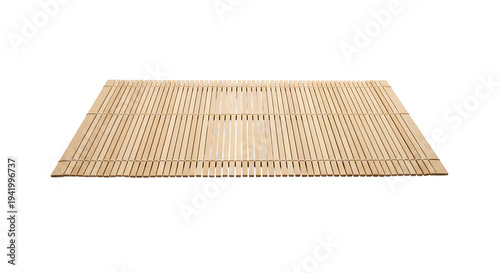 A bamboo sushi mat on a for preparing Japanese cuisine