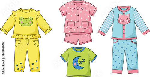 Cute crocodile character set featuring various poses and emotions like happy angry and walking flat vector illustration collection.