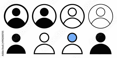 Abstract representation of people with varying shades and forms