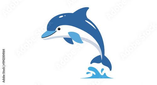 Dolphin jumping out of water.