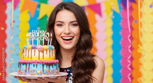 happy woman on your birthday