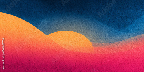 Abstract Sunset: A vibrant, abstract interpretation of a sunset unfolds, featuring layered gradients of color that evoke a sense of warmth and tranquility. 