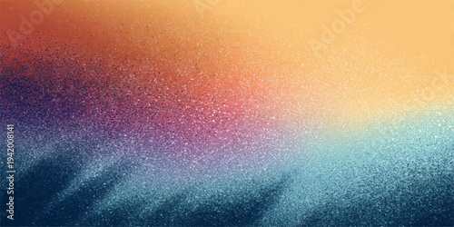 Abstract colorful blue background with rainbow gradient watercolor texture and bright light design