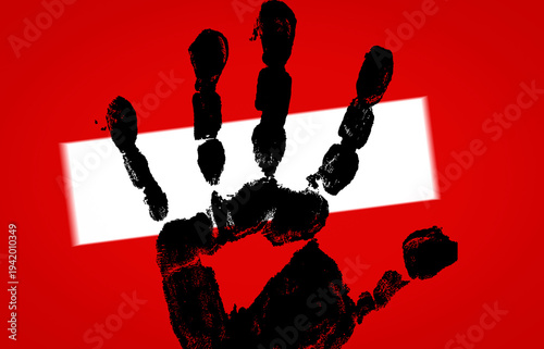 Wallpaper Mural Señal de stop con mano abierta. Torontodigital.ca