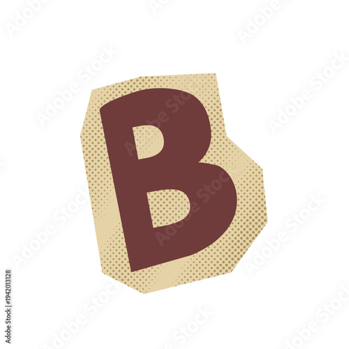 Magazine Cutout Letter