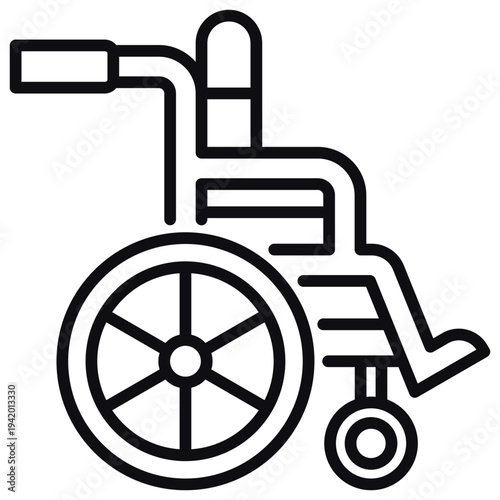 Wheelchair Line Icon