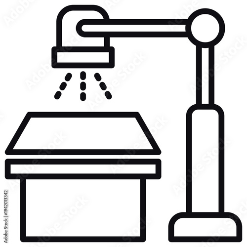 X-Ray Machine Line Icon