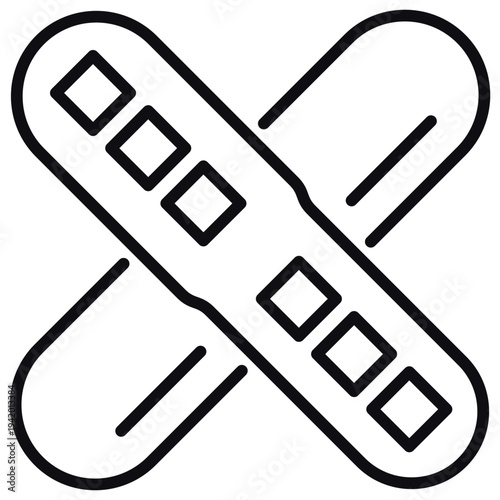 Tongue Depressor Line Icon