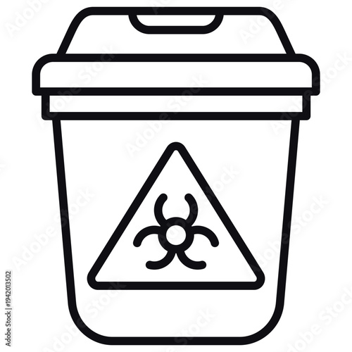 Sharps Container Line Icon