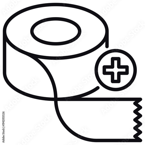 Surgical Tape Line Icon