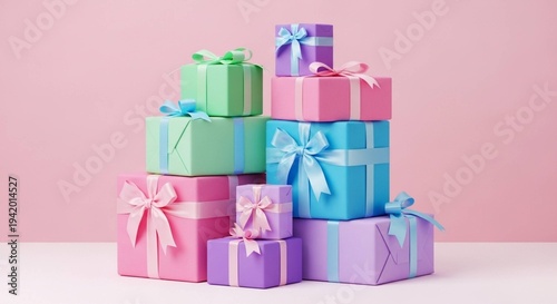 pink gift boxes