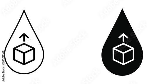 Blood sugar icon set, linear style sign for mobile and web design, vector illustration on white background, minimalist line graphics for health