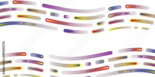 Colorful abstract pattern with wavy lines and shapes