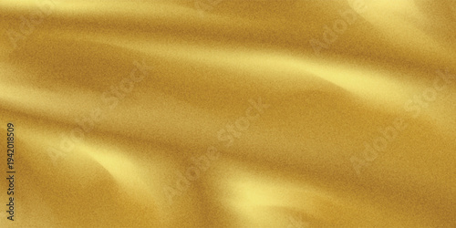 Close-up texture of natural gold silk. Light Golden fabric smooth texture surface background. Smooth elegant gold silk in Sepia toned. Texture, background, pattern, template. 3D vector illustration.