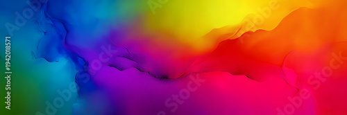 An LGBTQ background is contrasted with abstract blurred gradient rainbow color.