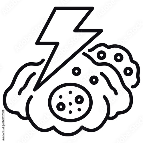 Resistance Power Line Icon