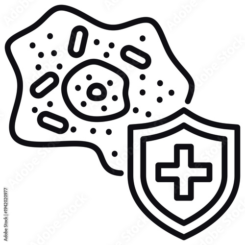 Cellular Defense Line Icon