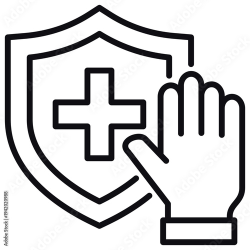 Disease Prevention Line Icon