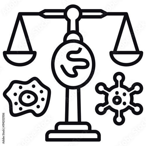 Regulatory Balance Line Icon