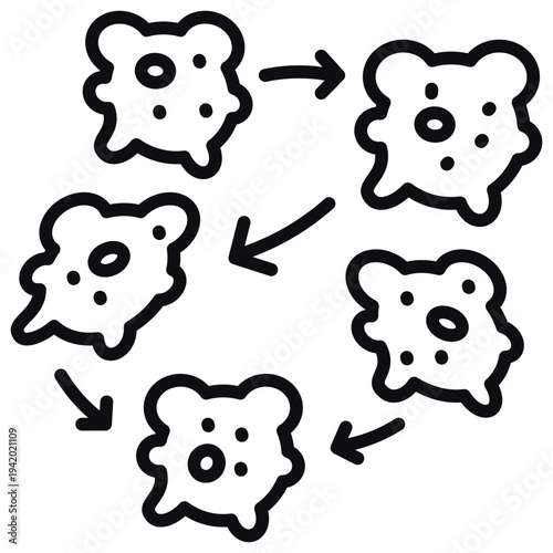 Complement System Line Icon