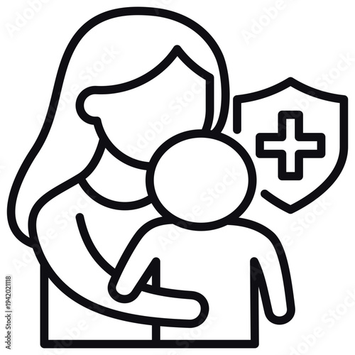 Passive Immunity Line Icon