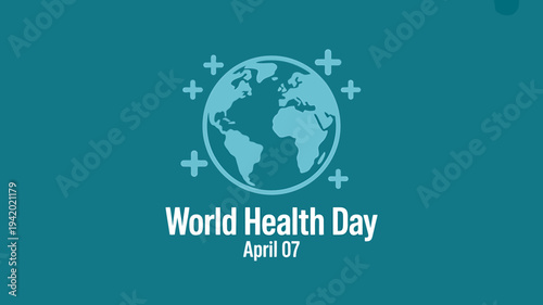 World Health Day April 7th global health awareness campaign logo design