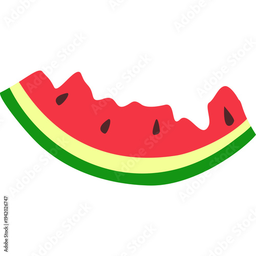 Eaten leftover watermelon