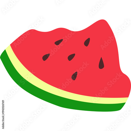 Eaten leftover watermelon