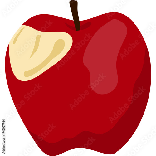 Eaten leftover apple