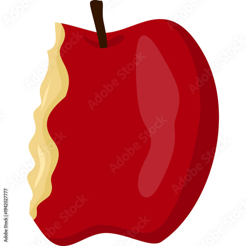 Eaten leftover apple