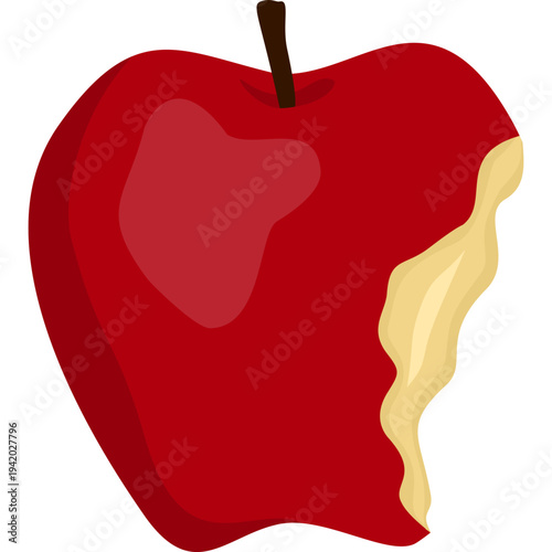 Eaten leftover apple