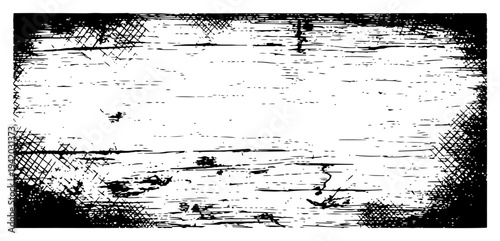 Gritty distressed background illustration with cross hatching and weathered surface effects