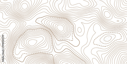 Topographic map patterns, topography line map. seamless cartography ware frame area contour topo grid map.Geographic contour map. Abstract outline grid, vector illustration.  