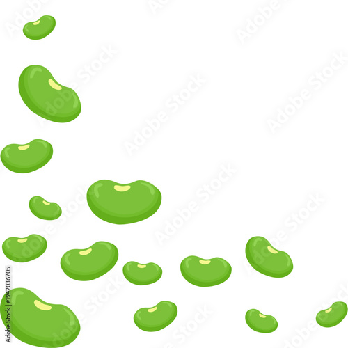 Mung Bean Corner Border