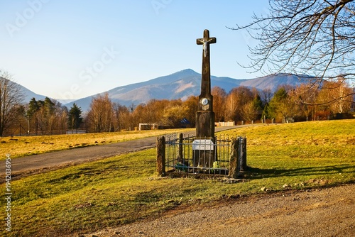 фотографія The torment of God in the village of Celadna in the Beskydy Mountains in Moravia in the Czech Republic