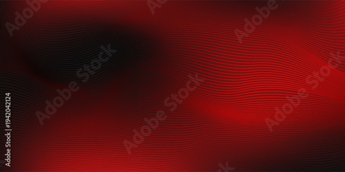 Modern lines black banner with red strokes with soft gradations red gradients with rough noise texture art simple abstract