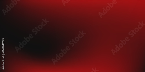 Blank abstract black banner with red strokes with soft gradations  red gradients with rough noise texture simple abstract modern