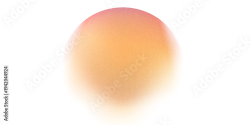 Color gradient, gradation circle, vector grain noise texture holographic blur abstract background.