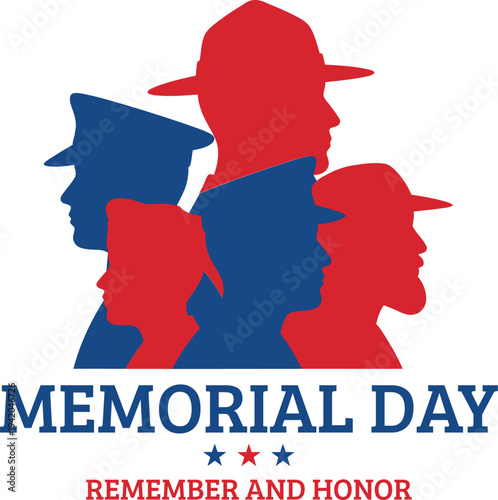 Memorial day tribute honoring fallen heroes and veterans