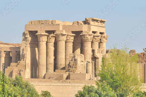 Konstfotografi The Temple of Kom Ombo  in the town of Kom Ombo in Aswan Governorate  constructe
